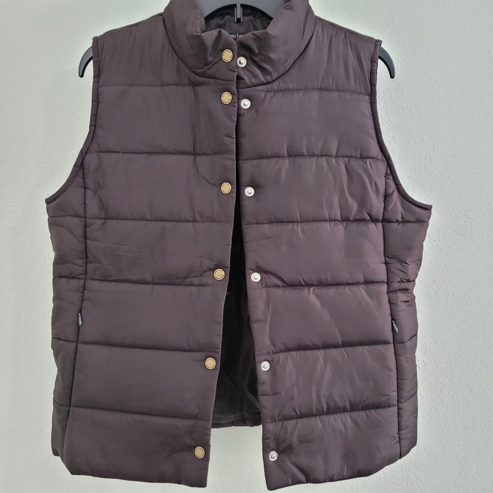 Daisy Fuentes • Dark Brown Puffer Vest